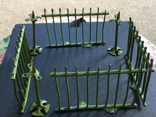 Vintage metal zoo enclosure - zoo,
