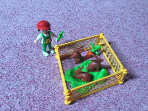 Playmobil rabbit petting zoo - playmobil,